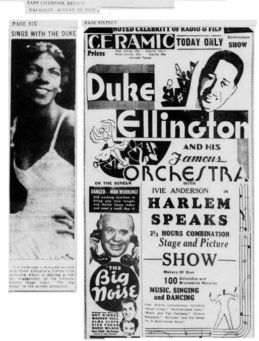 Duke Ellington and his Famous Orchestra with Ivie Anderson in Harlem Speaks 2<sup>1</sup>/<sub>2</sub> HOURS COMBINATION Stage and Picture SHOW