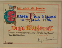 Hot Club de France certificate