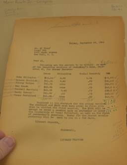 Mercer Records Sept. 21 1950 session pay report
